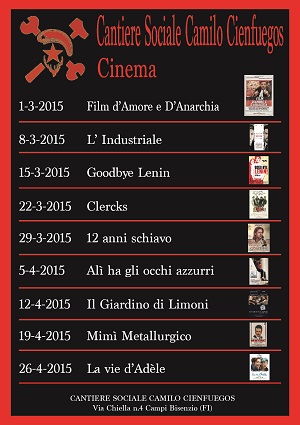Locandina cinema marzo aprile 2015