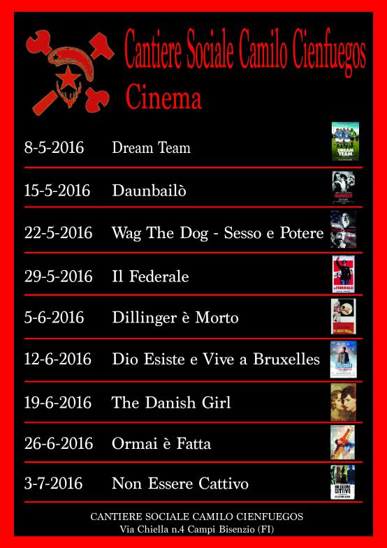 Volantino Cinema Maggio - Giugno 2016