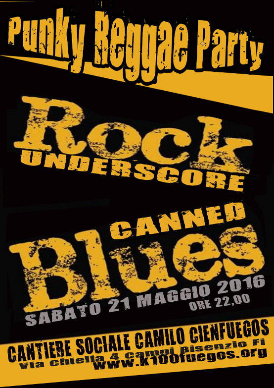 Volantino 21 Maggio 2016 Serata rock and blues