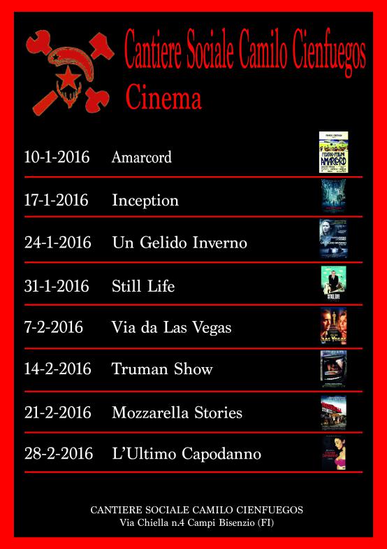 Volantino Cinema Gennaio Febbraio 2016