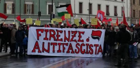 Volantino Firenze Antifascista Sul corteo per Samb e Diop a San Jacopino. Chiudiamo le sedi di CasaPound, smascheriamo e respingiamo razzismo e fascismo!