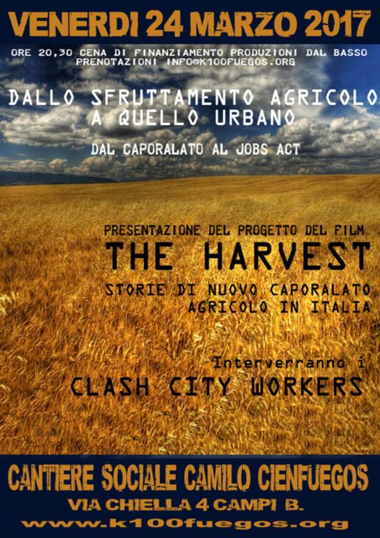Volantino Volantino 24 Marzo 2017 The harvest - Storie di un nuovo caporalato agricolo in Italia