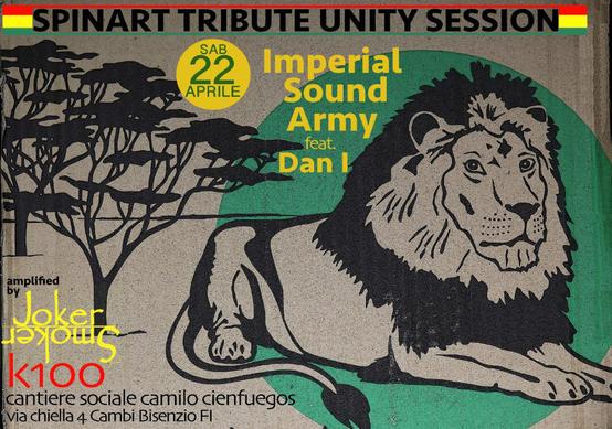Volantino Volantino 22 Aprile 2017 Spinart Tribute Unity Session Imperial Sound Army feat