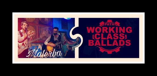 Volantino 22 Dicembre 2017 Serata acustica con Malerba e Path - Working Class Ballads