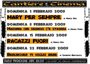 locandina cinema febbraio 2009