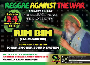 Volantino 24 Novembre 2012 Reggae against the war #5