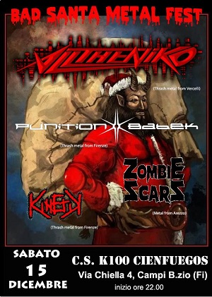 Volantino 15 Dicembre 2012 - metal - alltheniko punition babek zombie scars kinetik