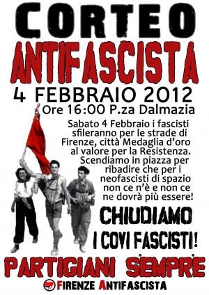 Firenze Antifascista Volantino 4 Febbario 2012