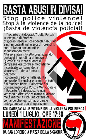 Volantino stop police violence