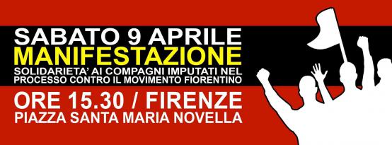 Volantino 9 Aprile h 15,30 Piazza Santa Maria Novella - Firenze